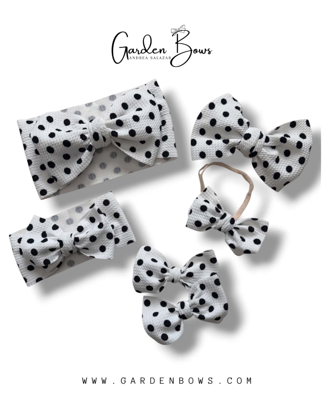 Polka Dot Pigtail Bows