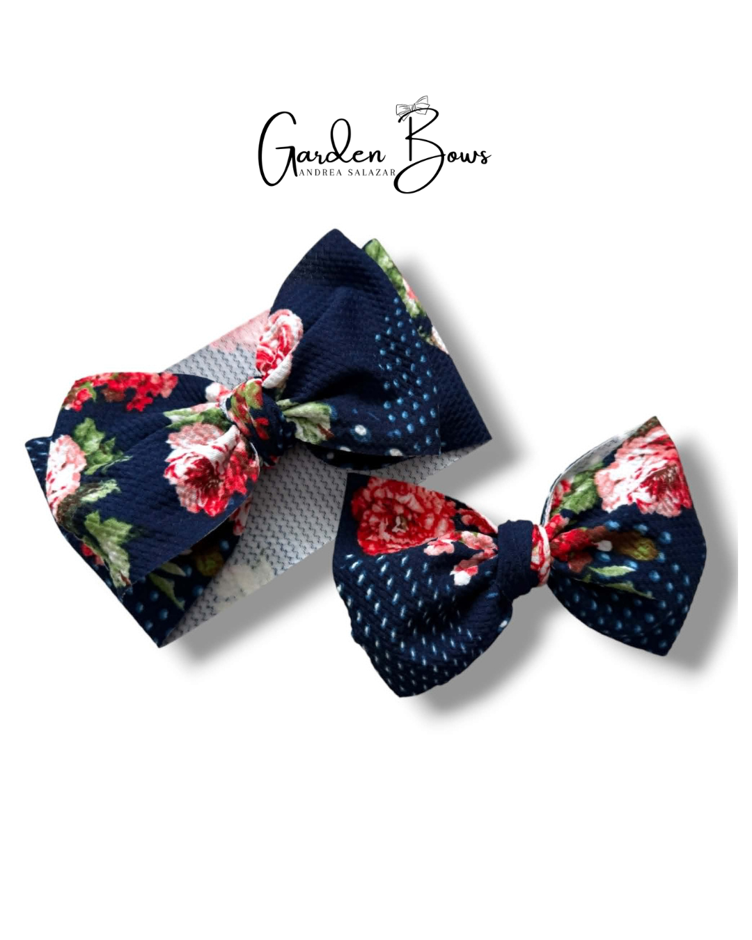 Floral Rose-Blue Headwrap Size Baby