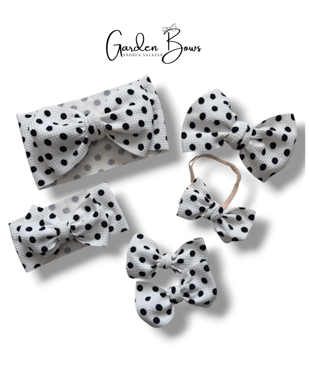 Polka Dot Pigtail Bows