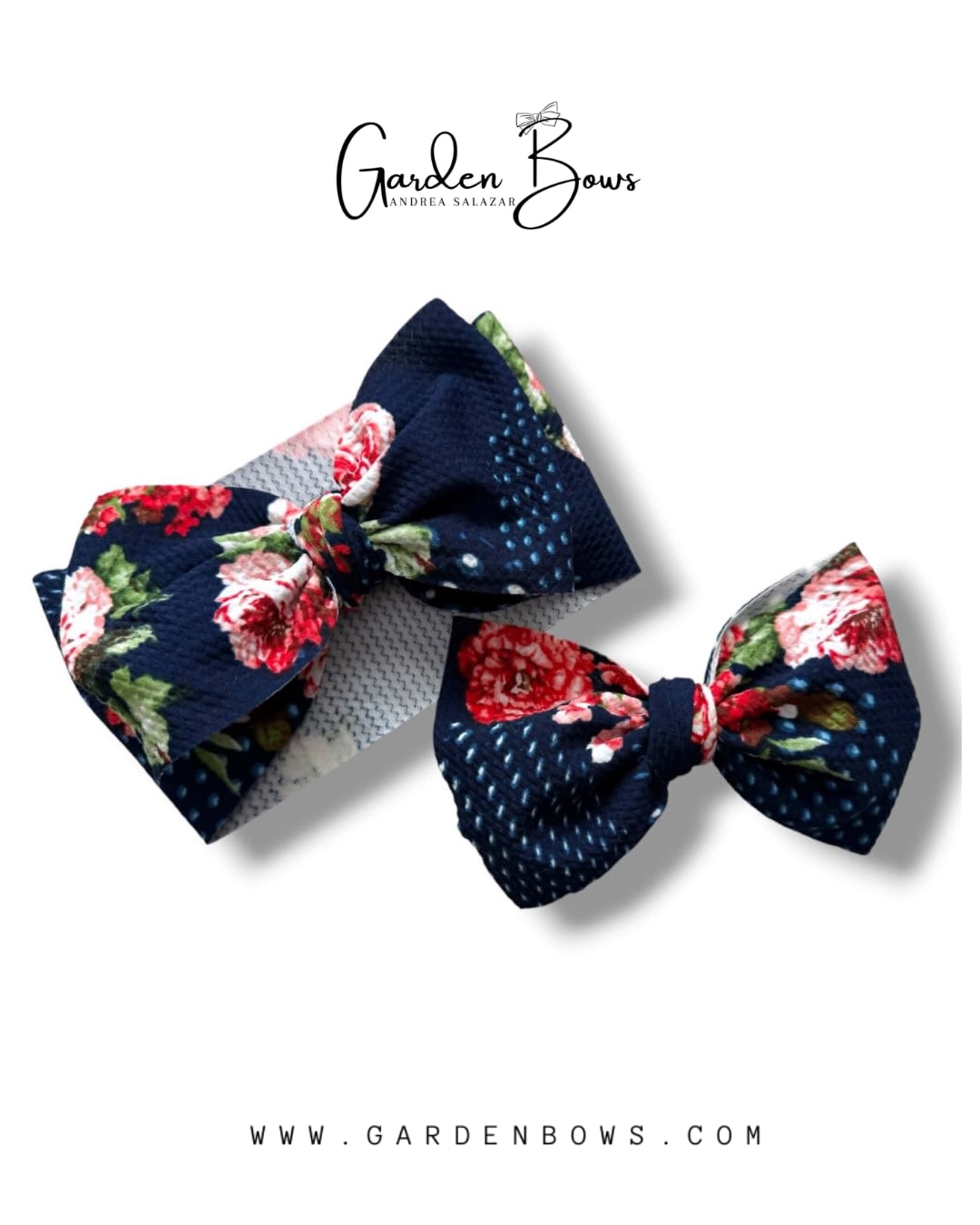 Floral Rose-Blue Headwrap Size Baby