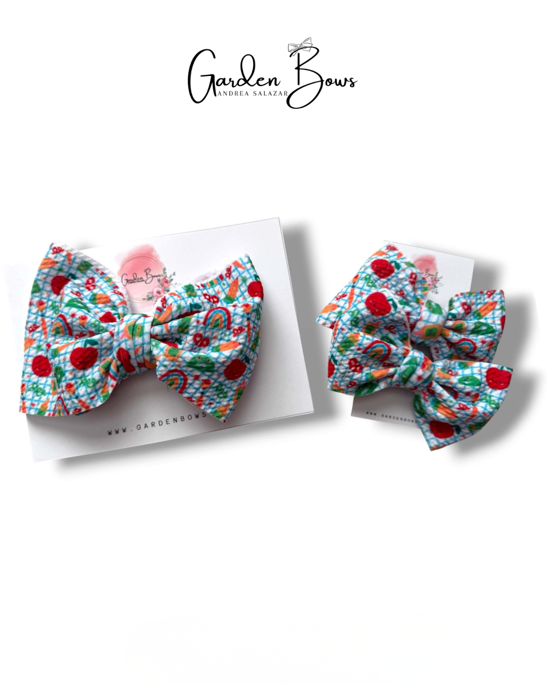 School Supplies Large Bow