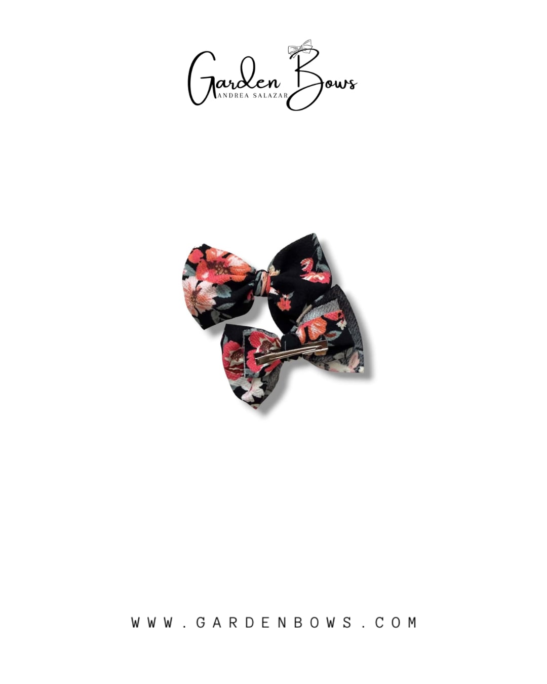 Floral-Coral Pigtail Set