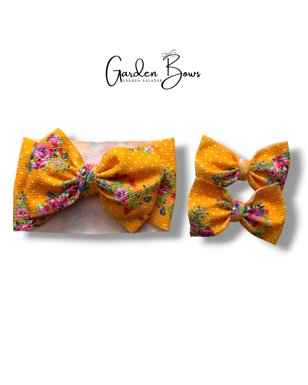 Floral Polka Dot Headwrap