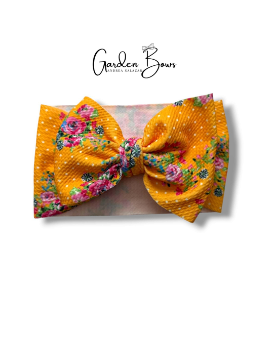 Floral Polka Dot Headwrap