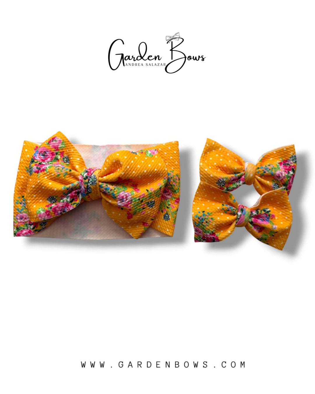Floral Polka Dot Headwrap