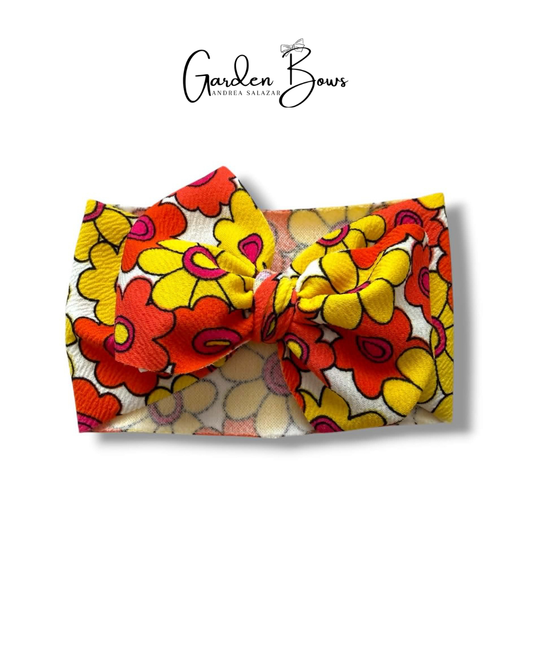 Orange Daisy Headwrap