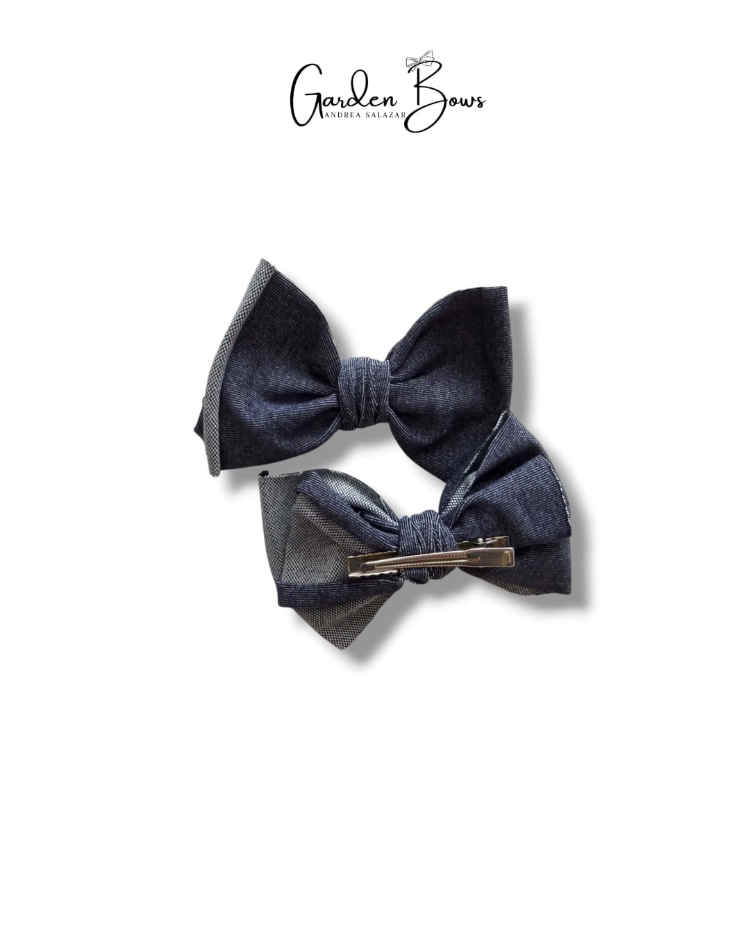 Demin Pigtail Bows