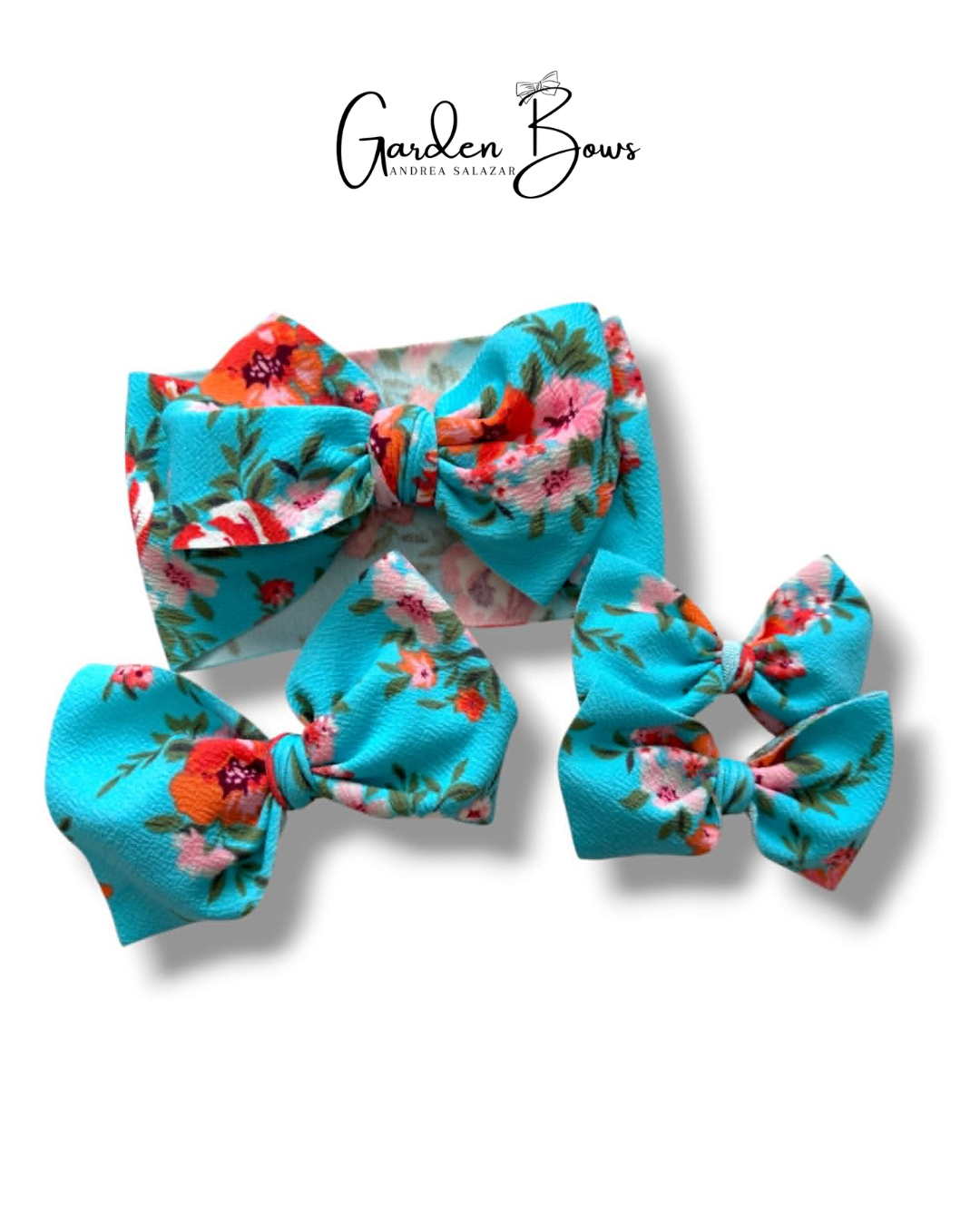 Floral Blue Headwrap