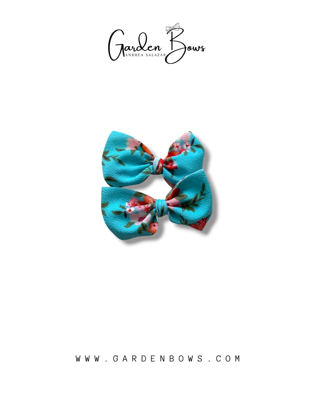 Floral Blue Pigtail Set