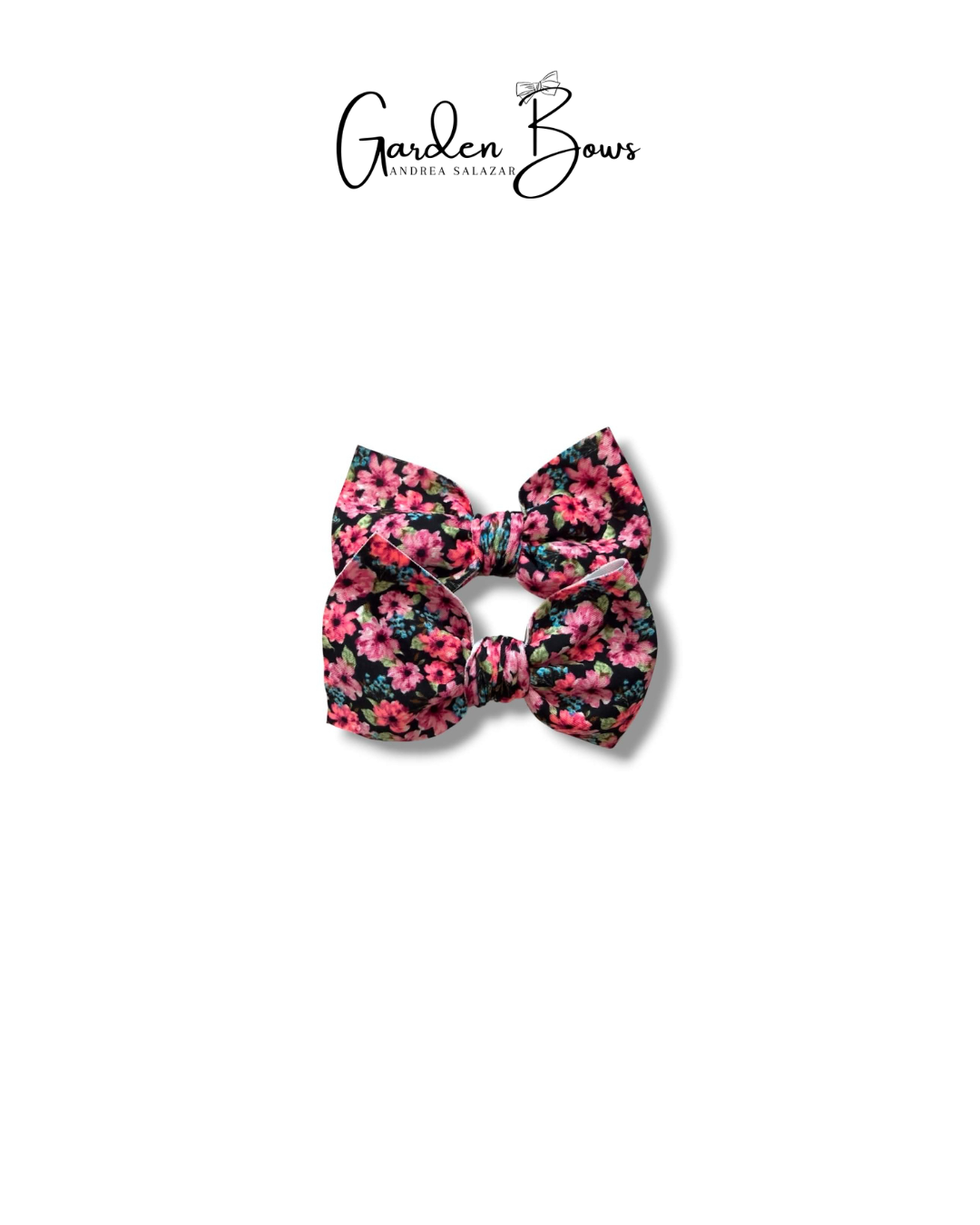 Floral Pink Pigtail Set