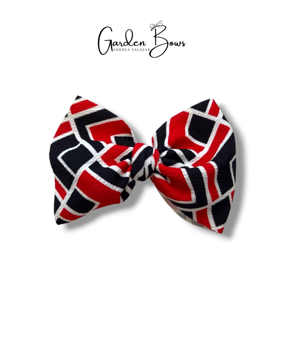 Red & Black Large Bow