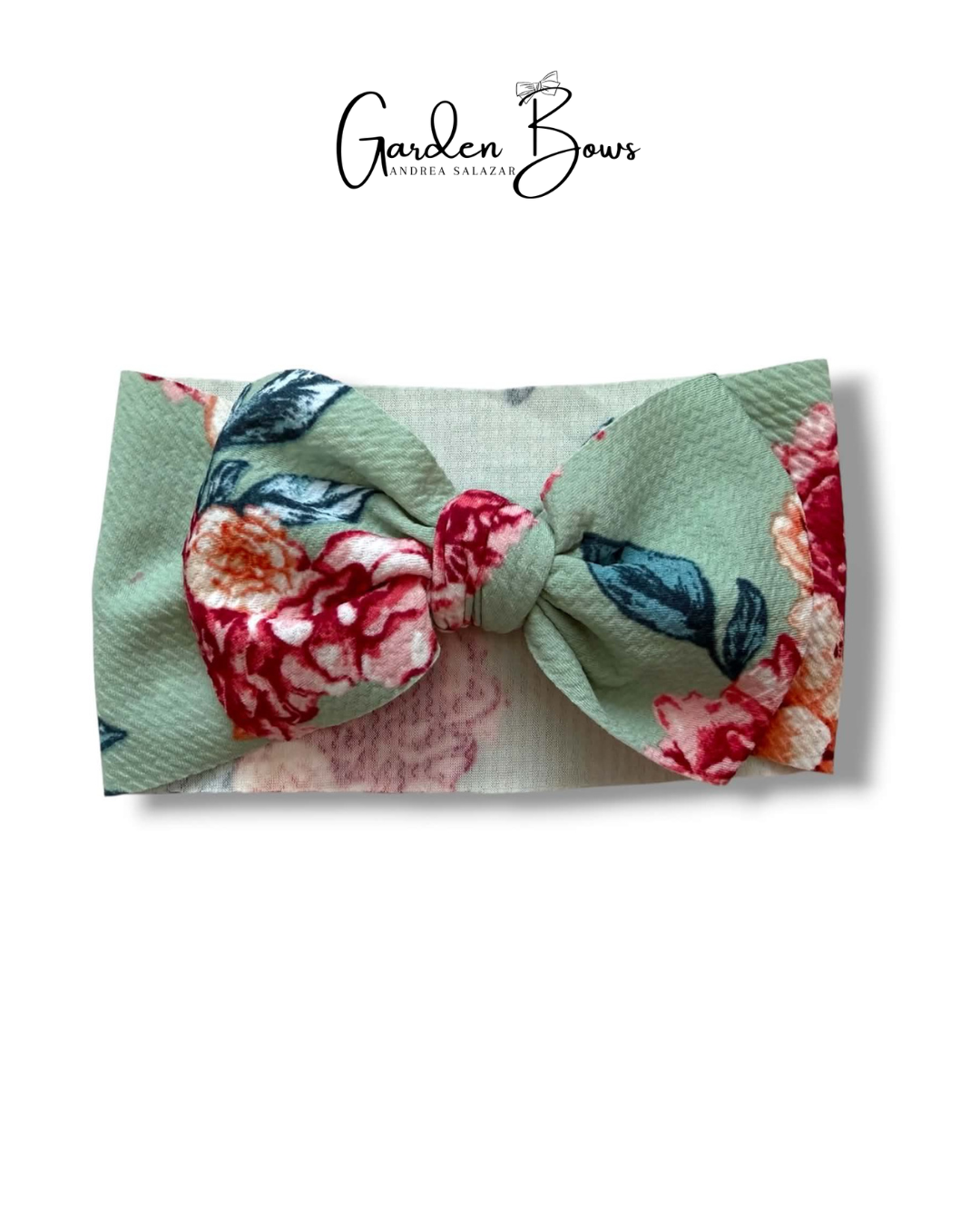 Floral-Mint Headwrap Size Baby