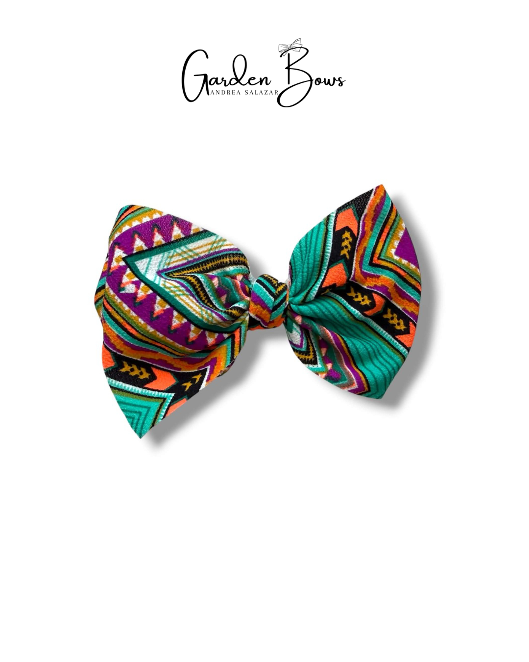 Tribal Neon Large Bow