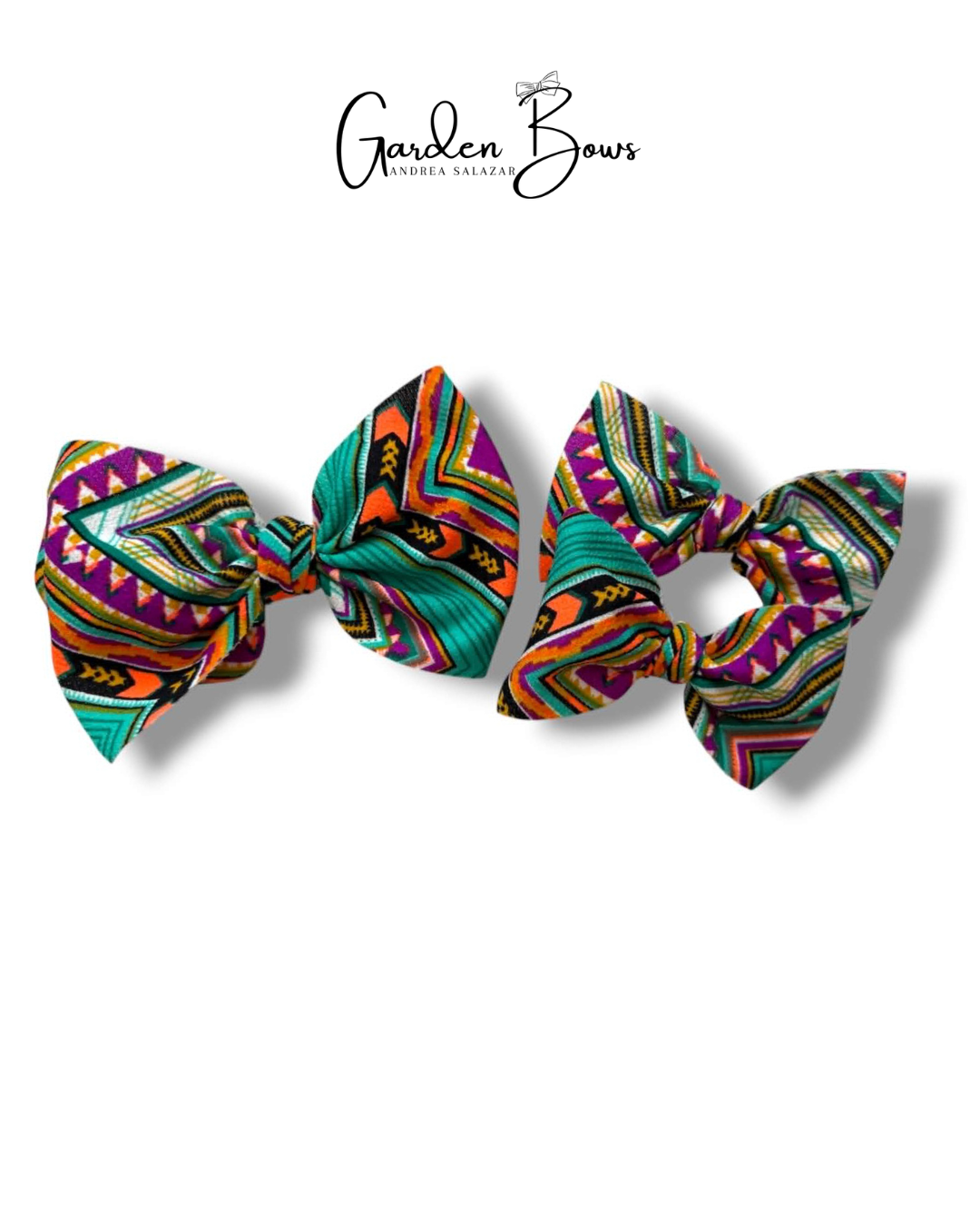 Tribal Neon Large Bow