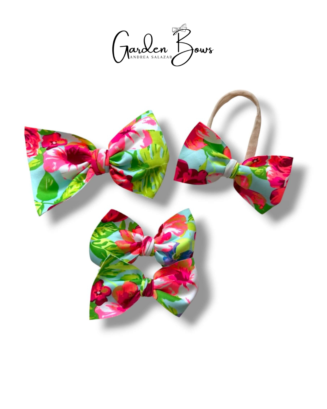 Hawaiian-Pink Pigtail Set