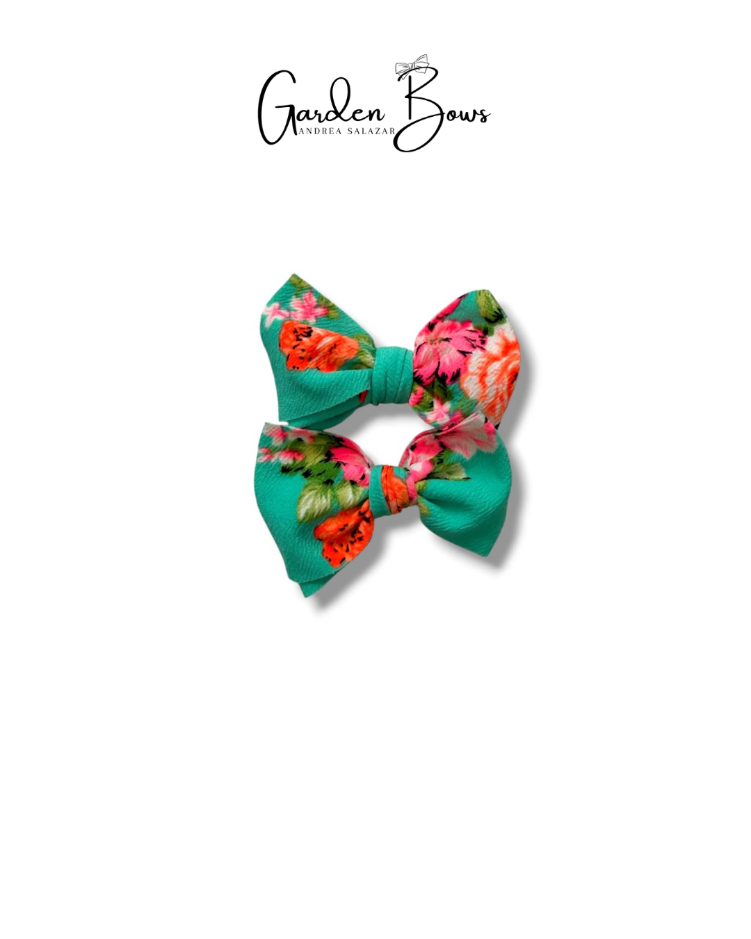 Neon Floral Pigtail Set