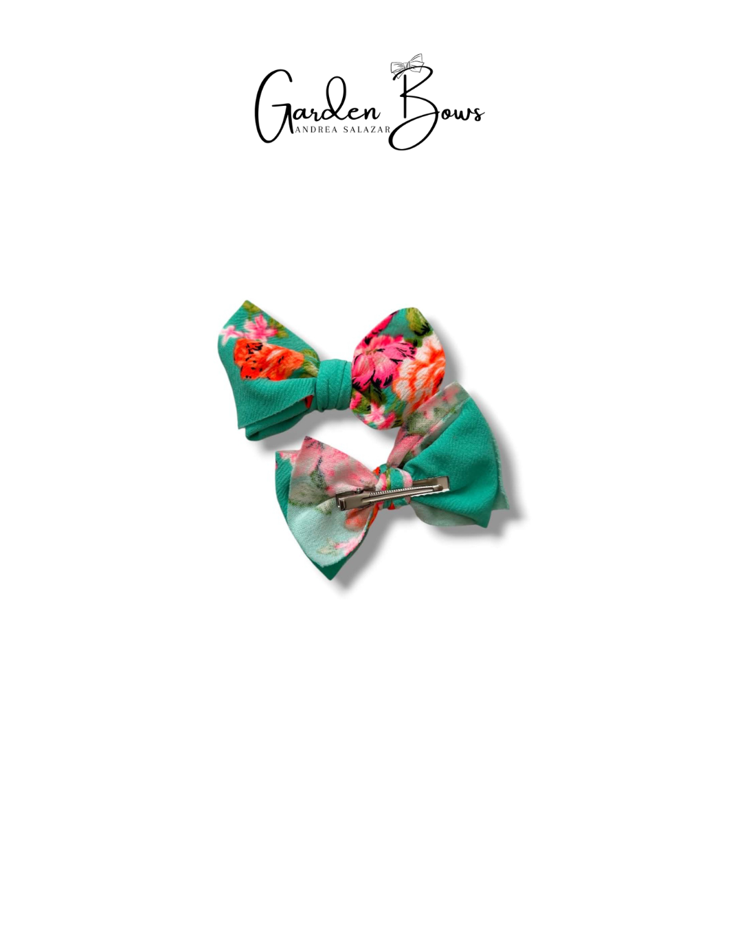 Neon Floral Pigtail Set