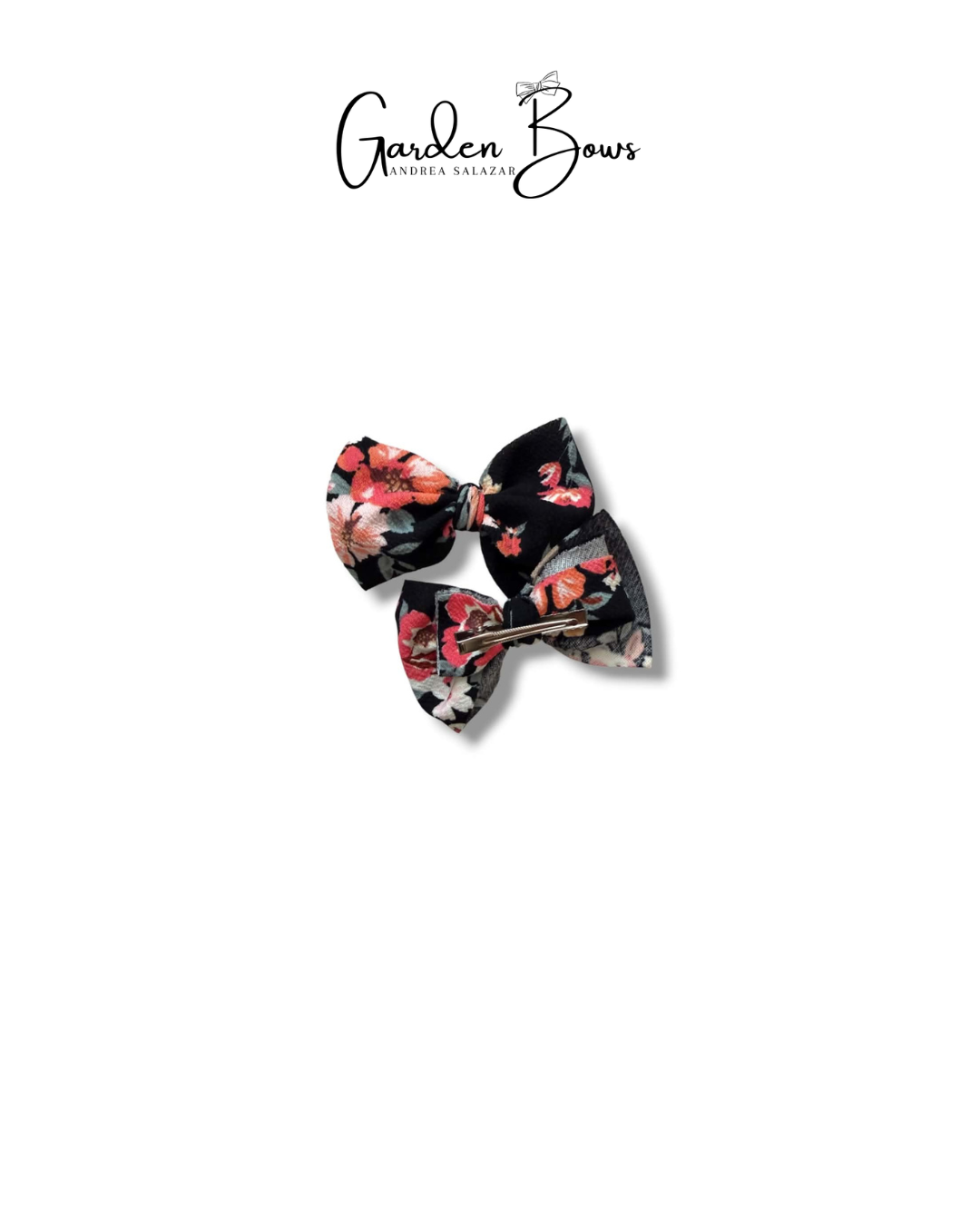 Floral-Coral Pigtail Set