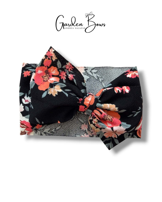 Floral-Coral Headwrap