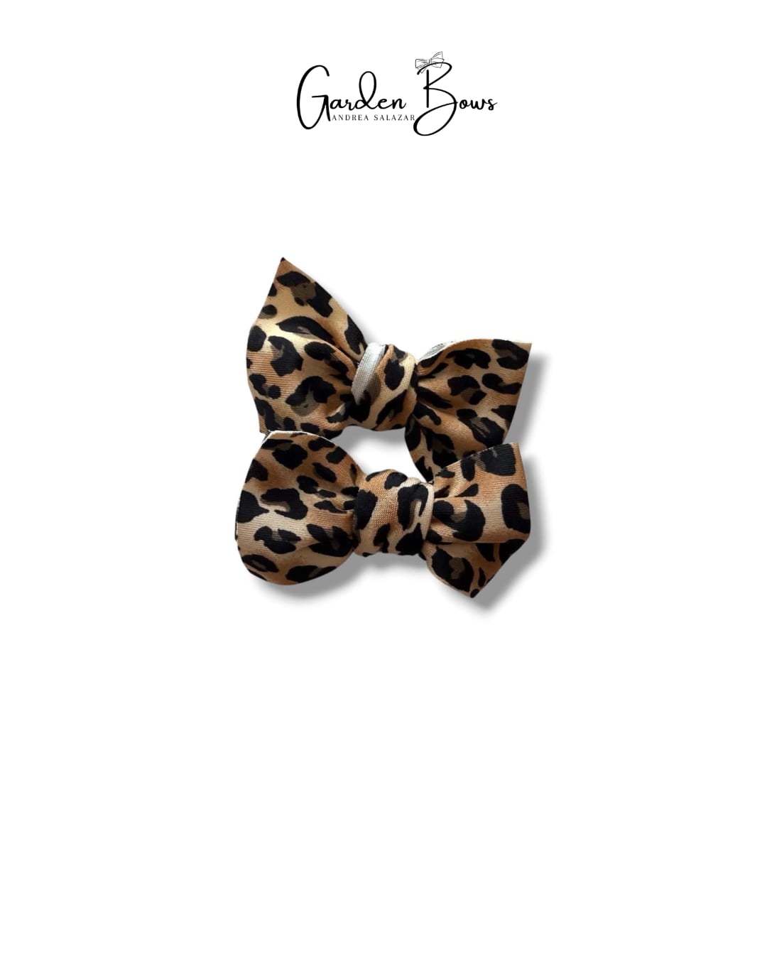 Leopard Pigtail Bows