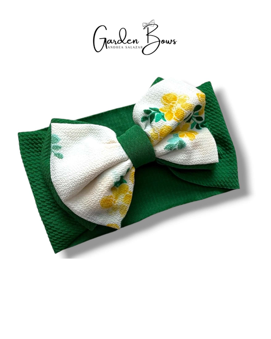 Floral-Green Headwrap Size Baby