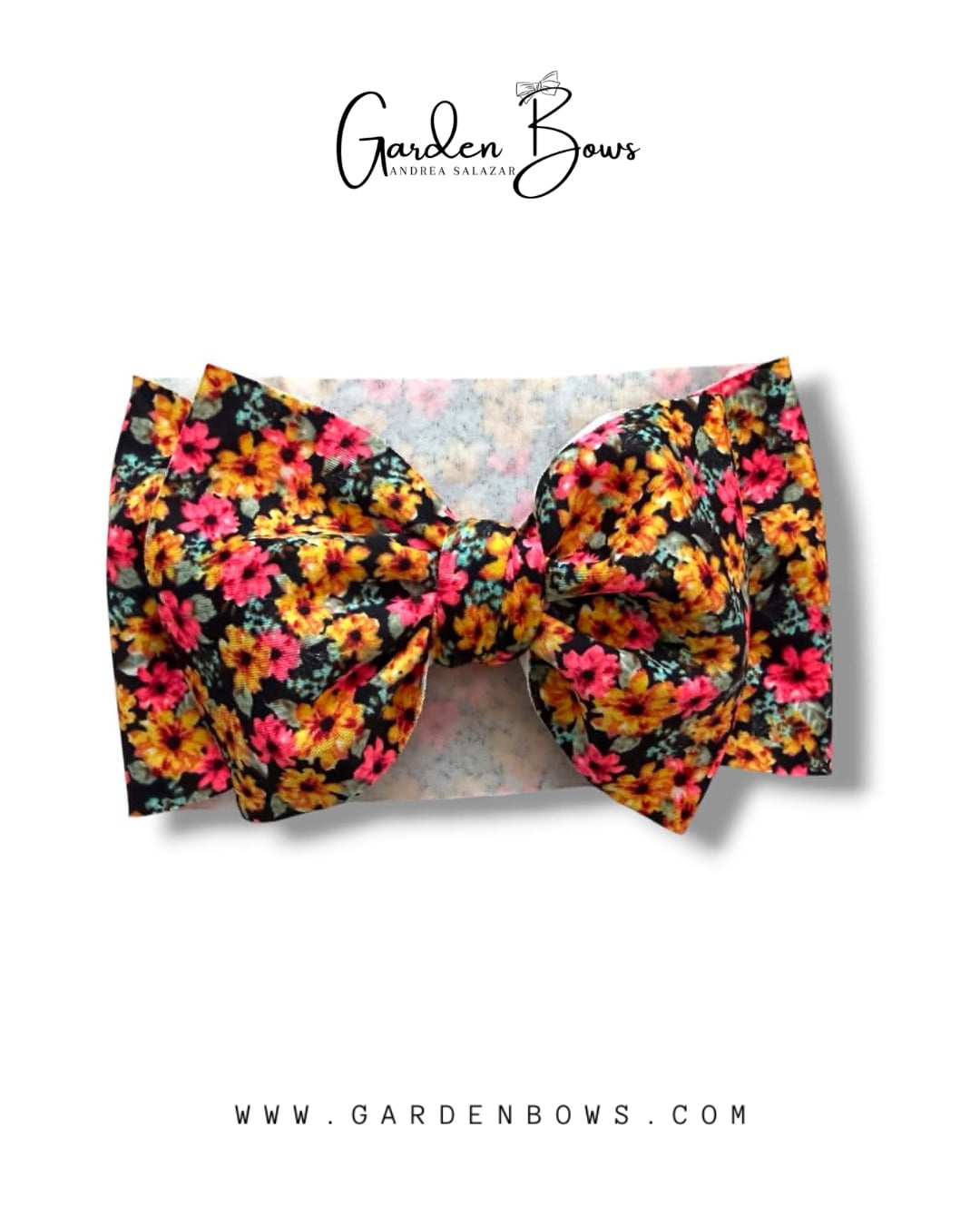 Floral Orange Headwrap
