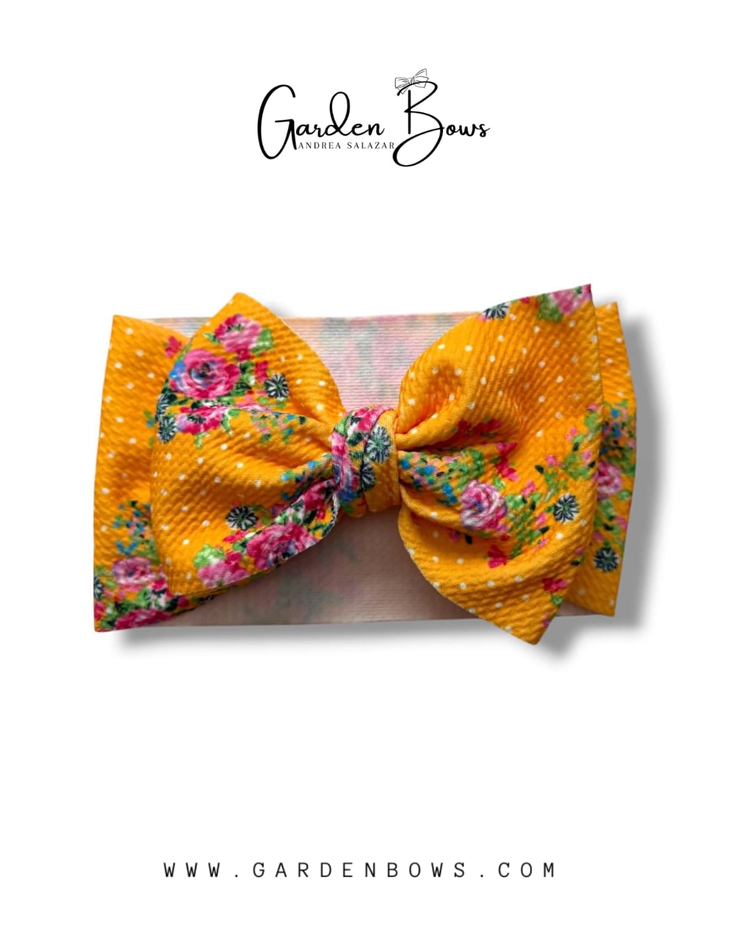 Floral Polka Dot Headwrap