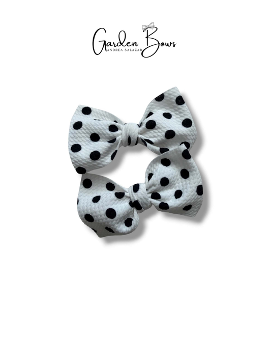Polka Dot Pigtail Bows