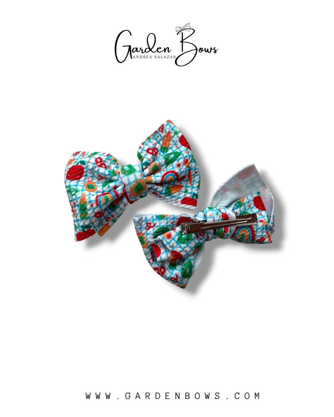 School Supplies Pigtail Set