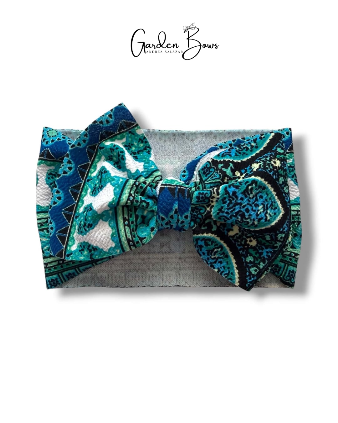 Tribal Blue Headwrap