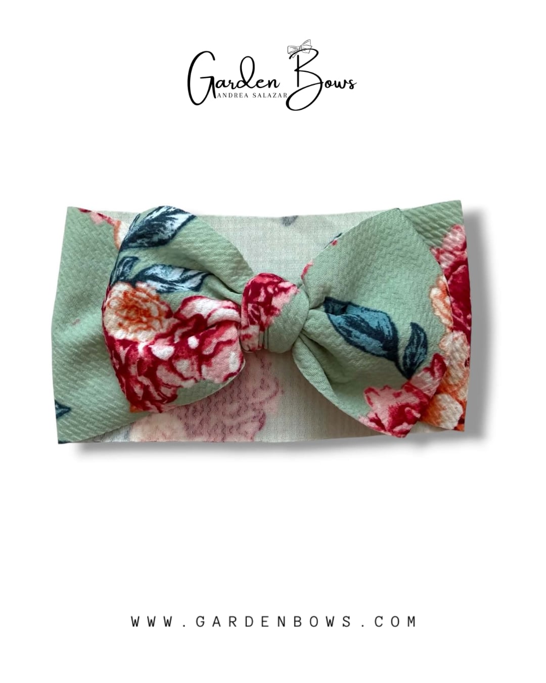 Floral-Mint Headwrap Size Baby