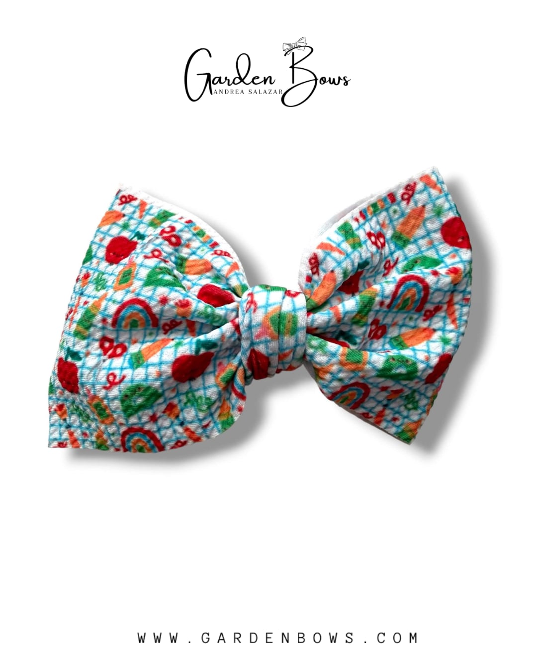 School Supplies Large Bow