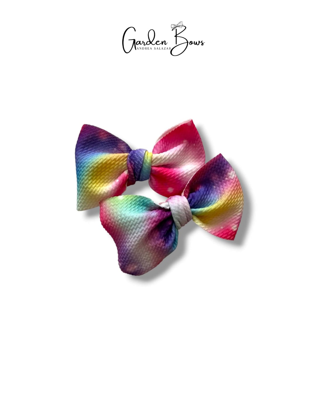 Rainbow Sparkle Pigtail Bows