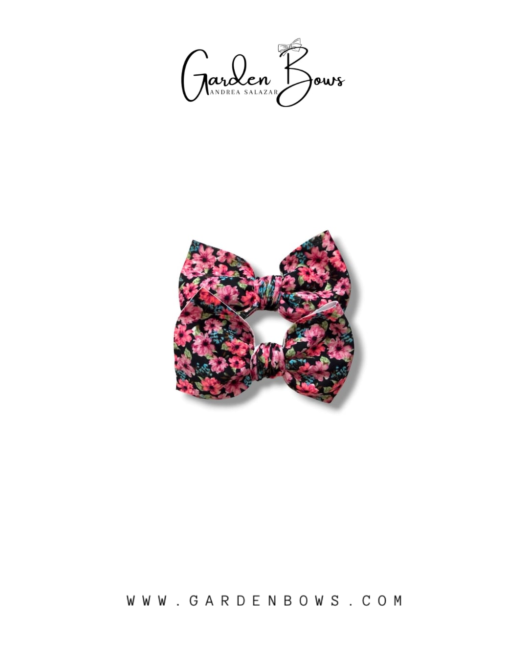 Floral Pink Pigtail Set