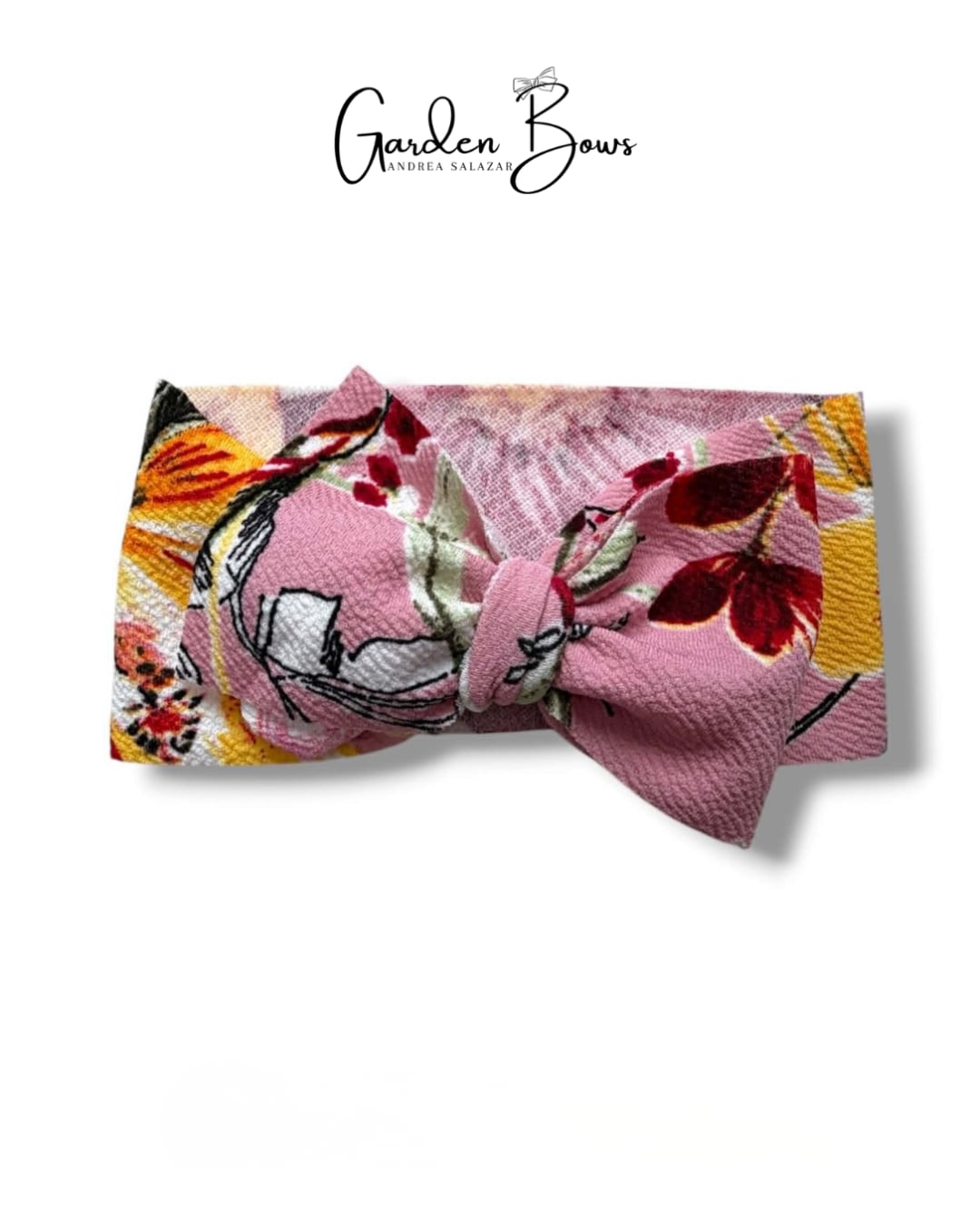 Floral Pink Headwrap