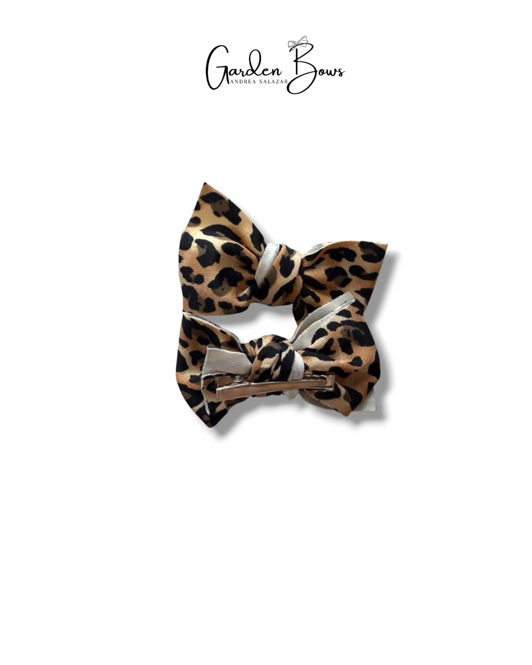 Leopard Pigtail Bows