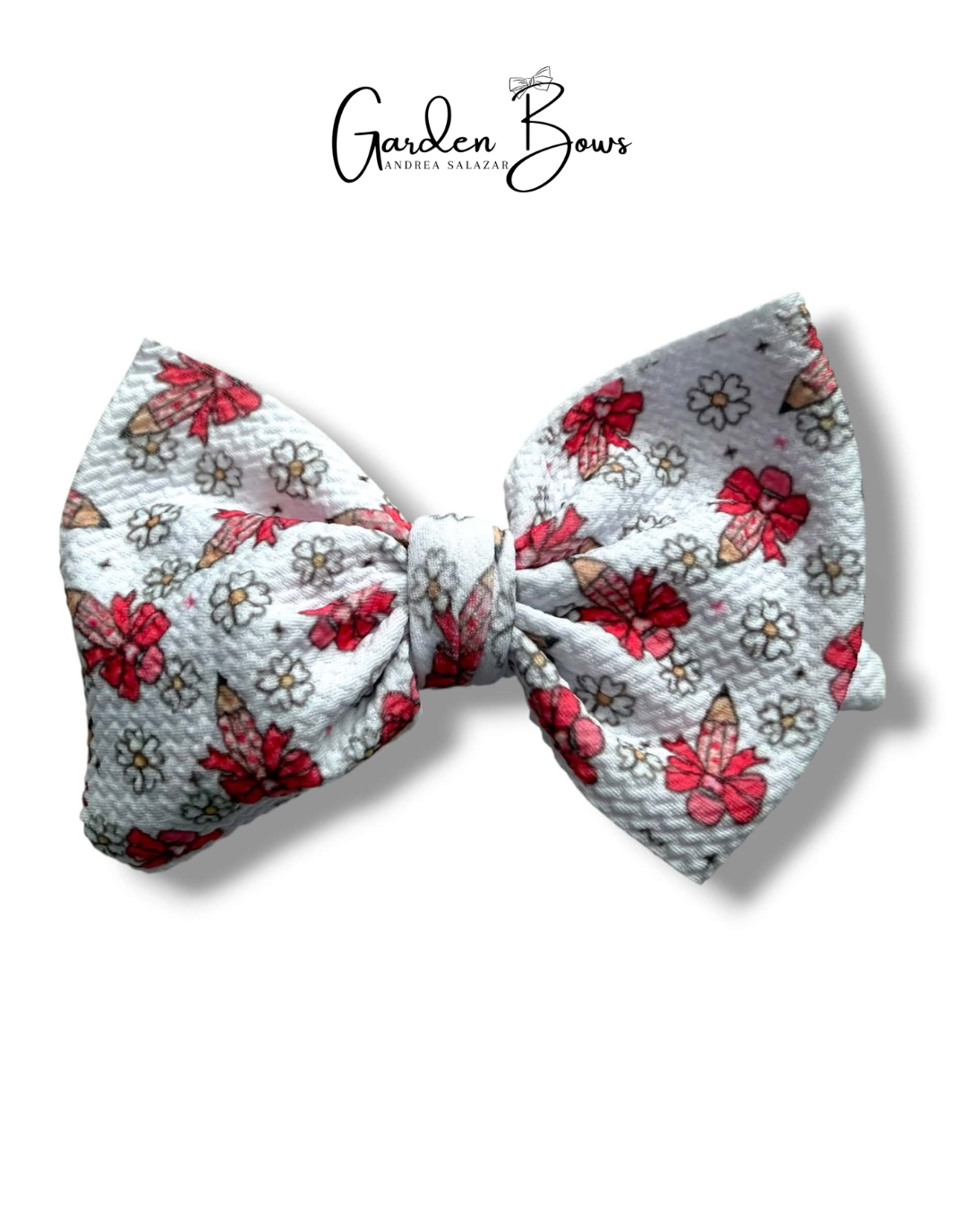 Cute Pencil Large Bow