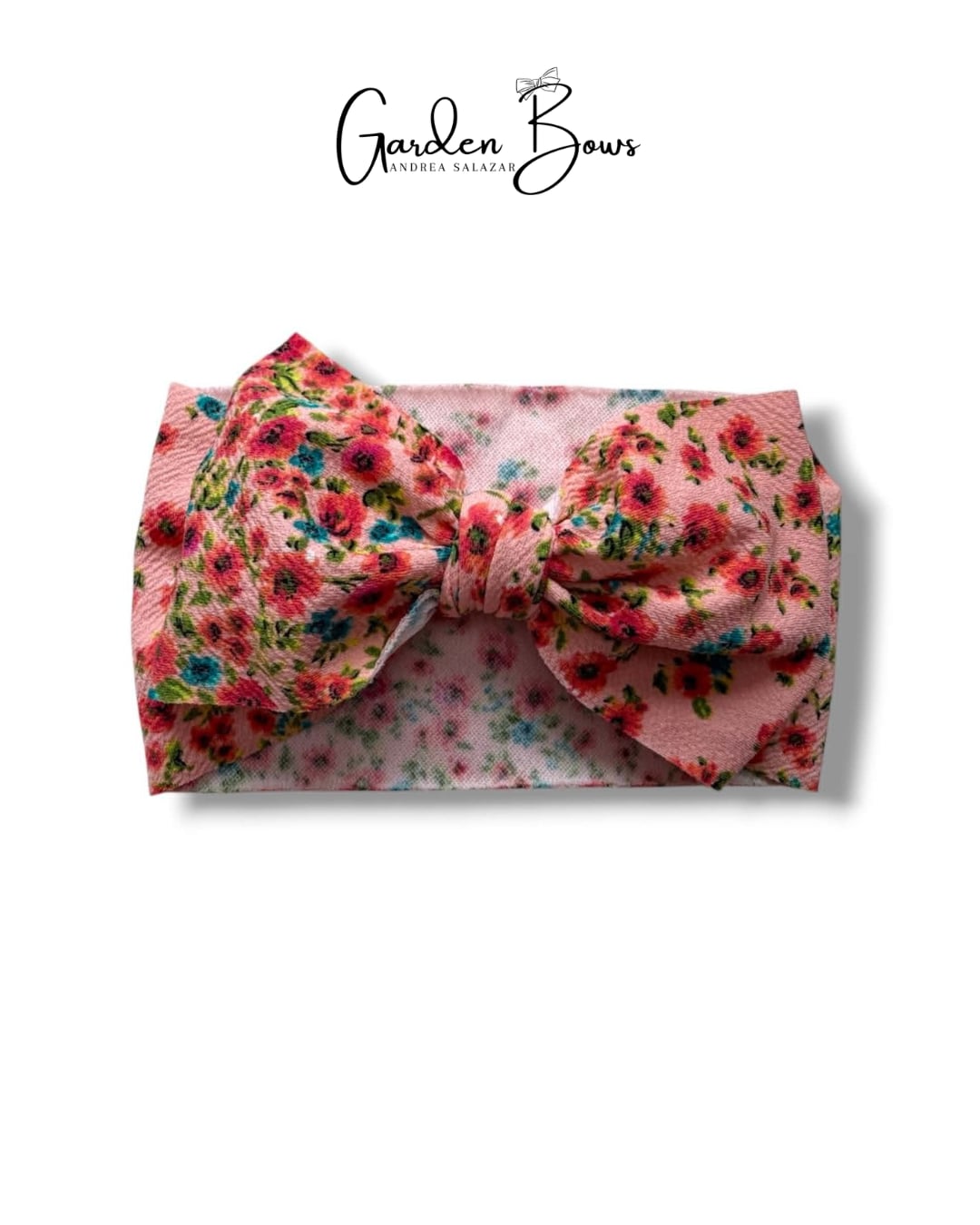 Floral Coral Pink Headwrap