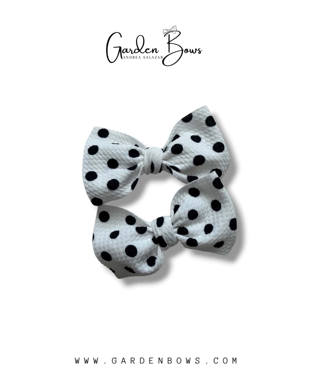 Polka Dot Pigtail Bows