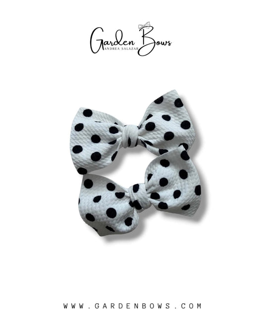 Polka Dot Pigtail Bows