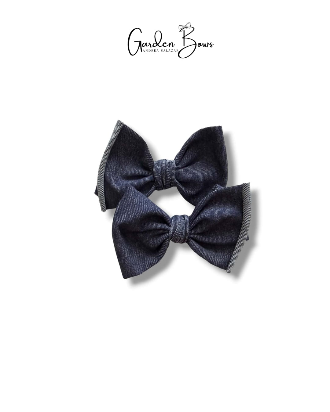 Demin Pigtail Bows