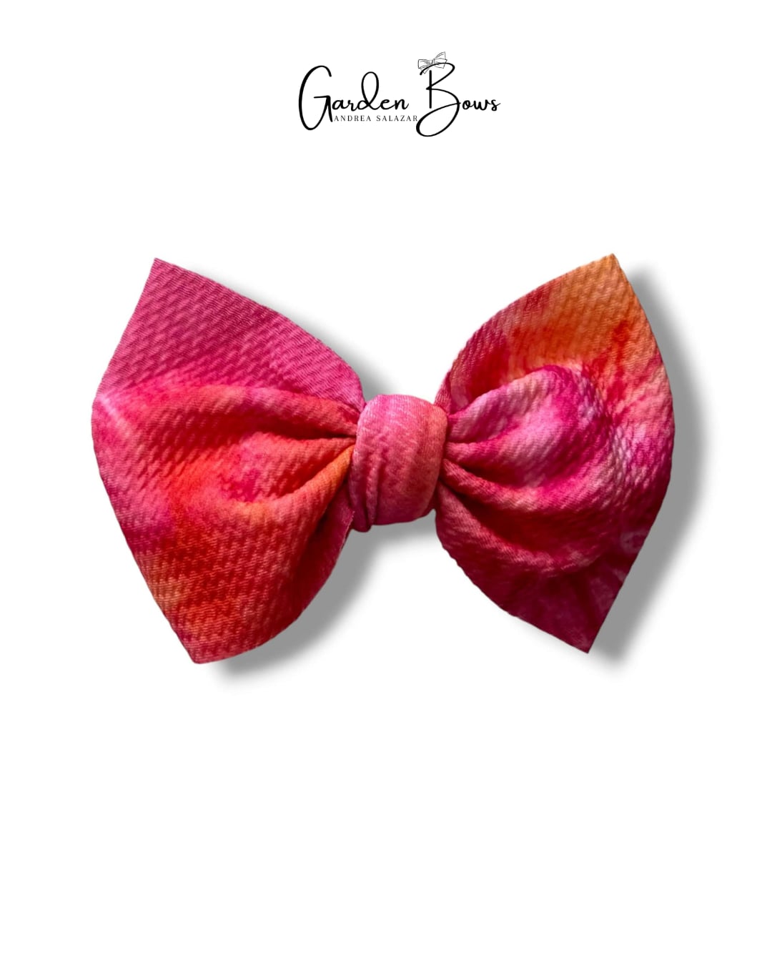Pink & Orange Ombre Large Bow