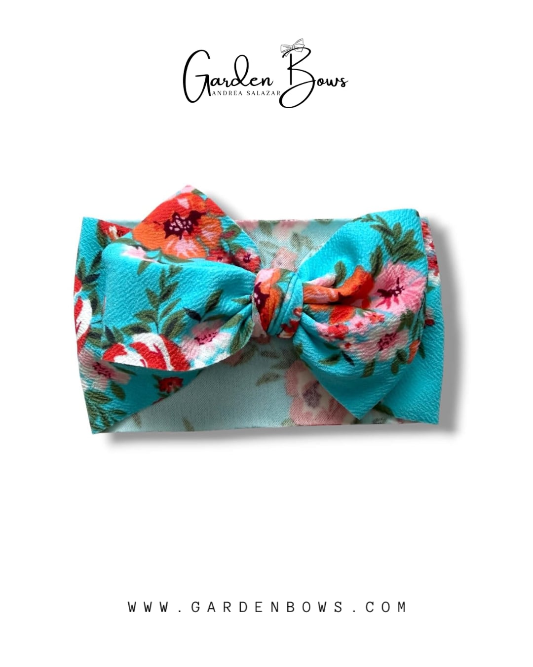Floral Blue Headwrap
