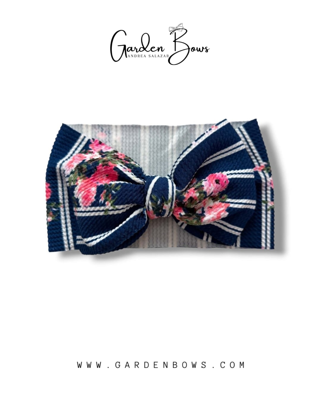 Flowers & Stripes Headwrap