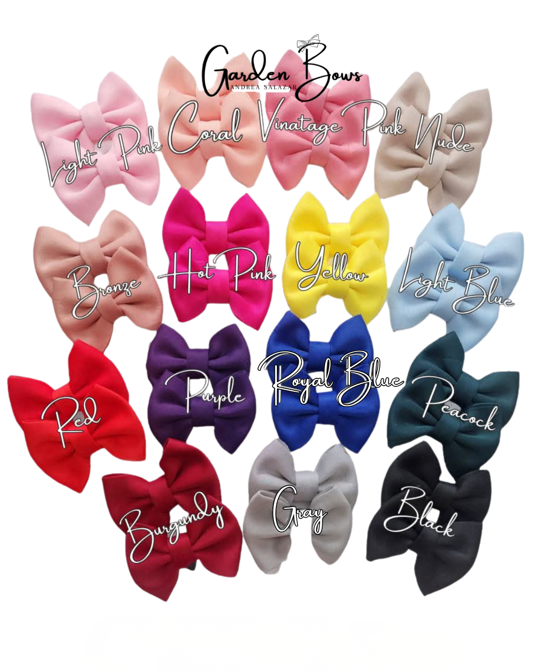 Puff 4 inches Pigtails Bows
