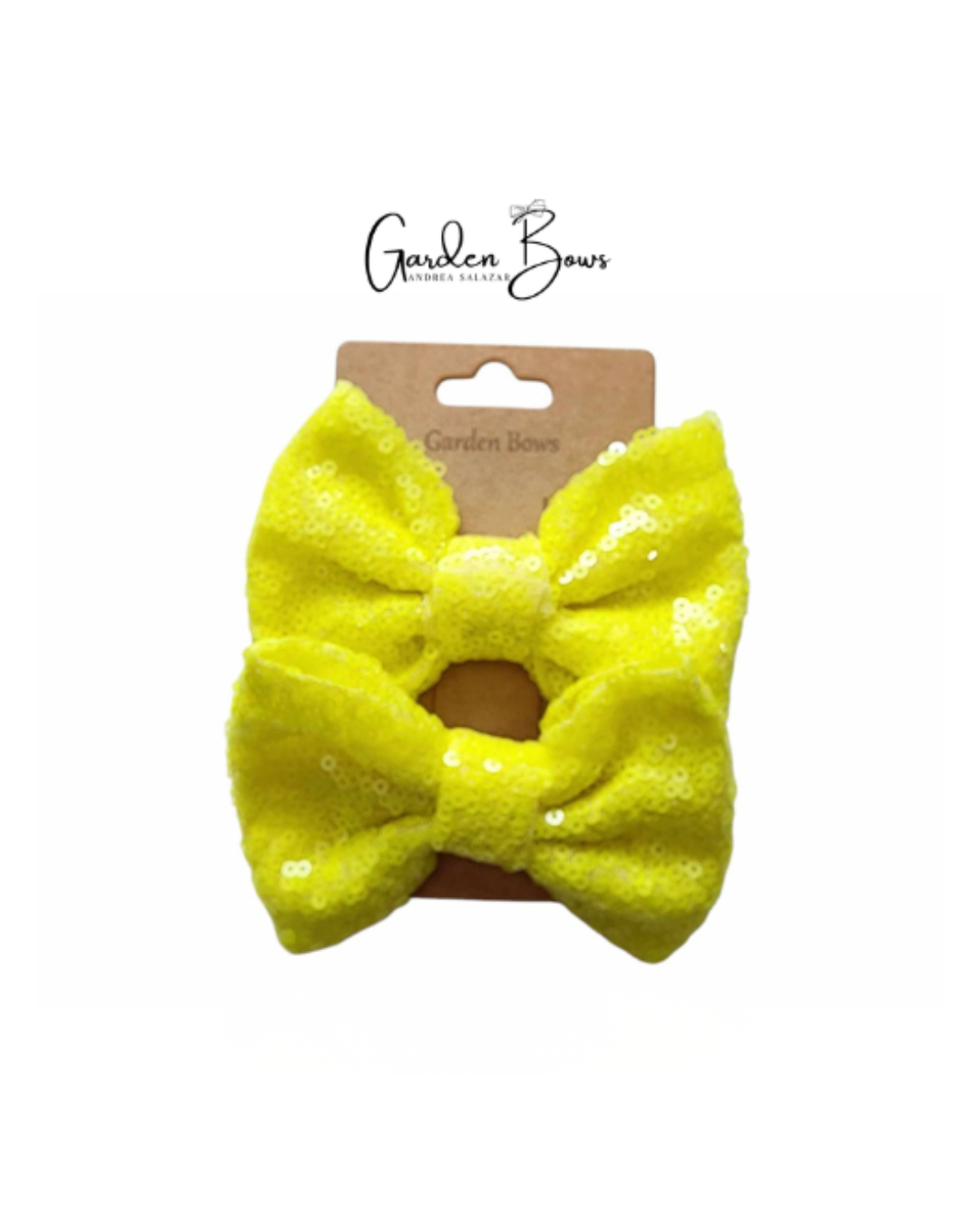 Sequin Neon Pigtail Bows