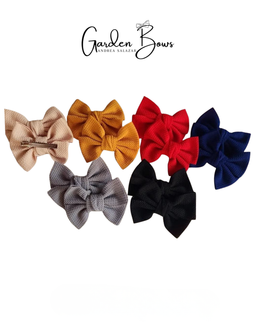 Butterfly Style- Solid Pigtails Bows