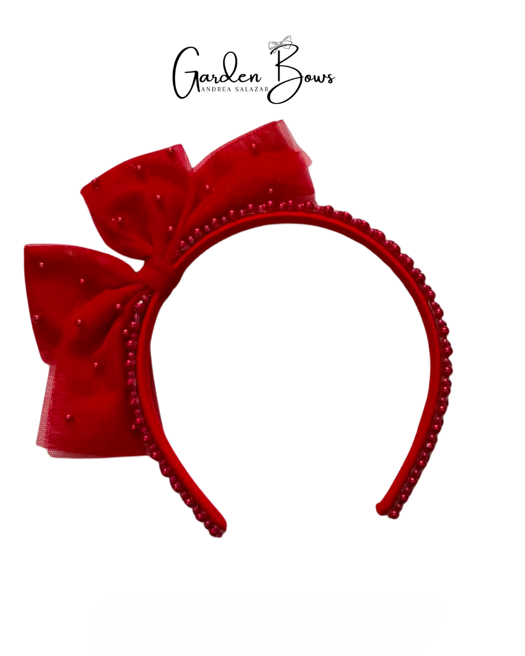 Red Pearl Headband