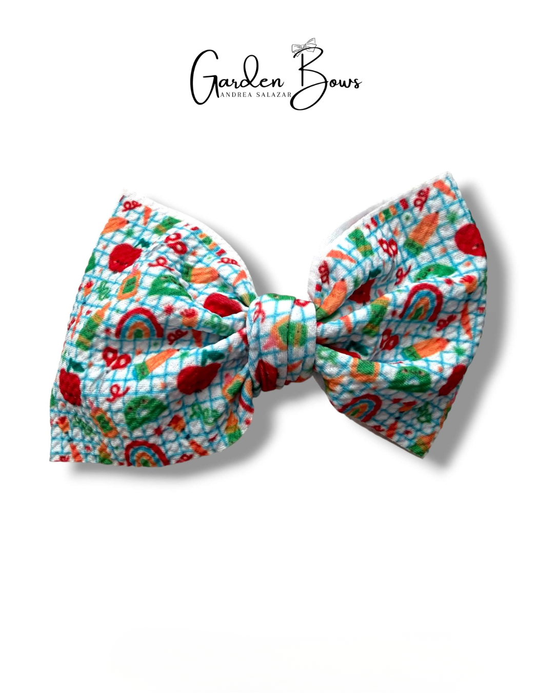 School Supplies Large Bow