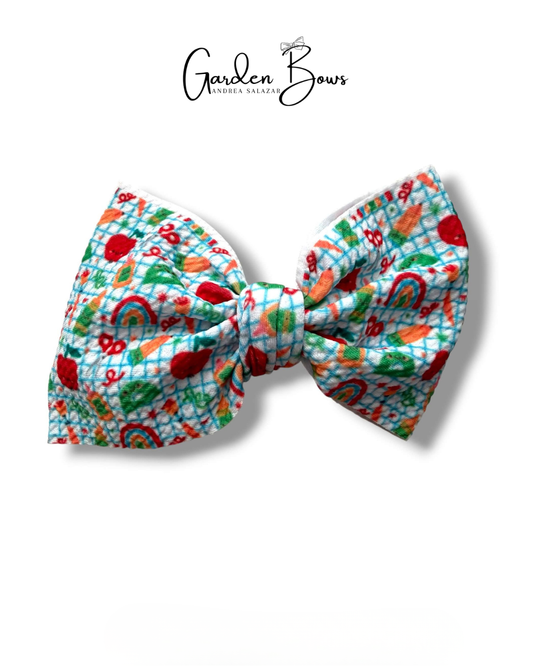 School Supplies Large Bow